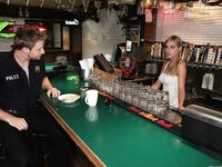 Bosomy Blonde McKenzie Miles Gets Her Bald Pussy Drilled By Curious Policeman photos (Mckenzee Miles)