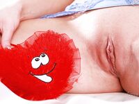 Blonde Girl In Stockings Ophelia Stretching Lips And Demonstrating Pierced Clitoris