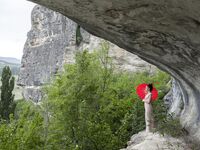 Lovely Redhead Babe Red Fox Poses Outdoors And Gets Rid Of Her Vintage Outfit