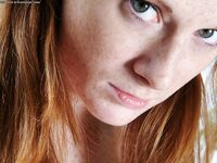 The Sweet Redhead Bimbo Allison Wyte Shows The Tender Shaved Pussy Outdoor