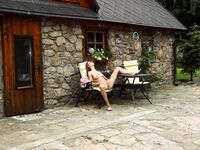 Kinky Chick Eufrat Is Stretching Her Pussy Lips With The Help Of Tight Pins