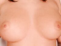 Big Titted Brunette Connie Carter Is So Erotically Rubbing Her Wonderful Shaved Cunt