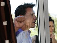 Turned On Jillian Brookes And Alexa Tomas Please A Lad In A Hotel Room On Bed