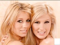 Naughty Chick Melanie Sylver And Her Dishy Lesbian Friend Jenny Sanders Spreading And Licking Lollipops.