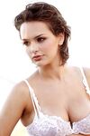 Charming Big Meloned Brunette Hailee Rain Poses Naked And In Beautiful White Bra