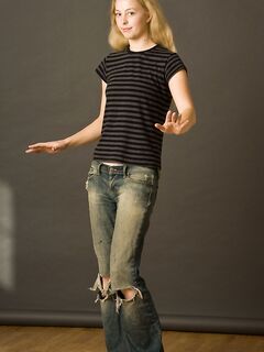 Adorable Chick Mae Morey Is Getting Her Cool Jeans Of And Sliding Down Her Panties To Demonstrate Yummy Pussy