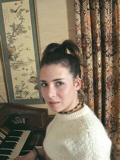 Busty College Girl Andy Brown Shows Tits And Lifts Up Skirt To Play With Pussy