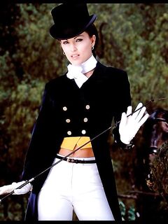 Vicious Horse Rider Janine Lindemulder Strips Outdoors And Teases Her Pussy