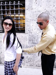 Latin Beauty In School Uniform Mandy Sky Is Under The Rock Hard Anal Pounding