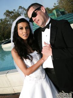 Pretty Bride Lou Charmelle Is Cheating Her Boyfriend With The Stiff Black Piston