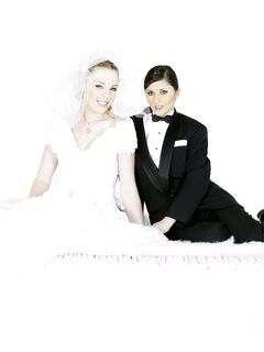 Art Photos Of Charisma Cole And Felix Vicious Posing As A Bride And A Groom