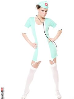Monica Sweet Is A Naughty Nurse That Strips Out Of Her Seductive Uniform Very Temptingly