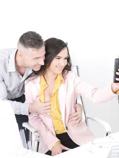 Monica Brown Takes One Firm Cock In Her Pussy And One In The Ass