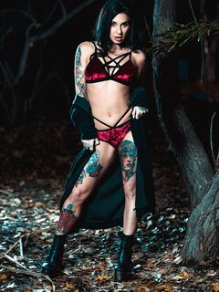 Inked Bitch Gives Head And Gets Fucked In The Woods photos (Joanna Angel, Michael Vegas)