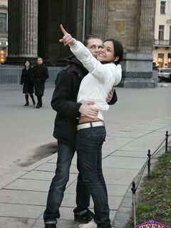 Cute Teen Brunette Valeska Nubiles Gets Her Sexy Bald Pussy Filled With Her Boyfriend's Eager Cock