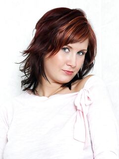 Busty Redhead Roseanne Wets Her Top And Panty In The Shower And Strips To Wipe Herself.