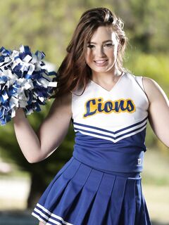 Classy Cheerleaders Julia Ann And Jodi Taylor Demonstrate Their Cute Titties Outdoor