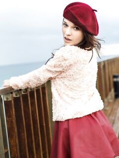 Brunette Girl Serena Wood Shows The Exciting Upskirting And Also Naked Charms