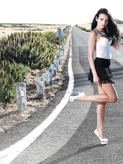 Beautiful And Naked Girl Standing By The Road? Itâ€™s Every Driverâ€™s Dream! This Is Another Of The Photosets We Took During Our Trip To Madeira, Enjoy! photos (Sapphira A)