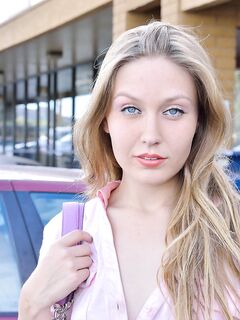 Graceful And Cute Teen Blonde Brianna FTV Flashes Her Titties And Her Cooch Outdoors