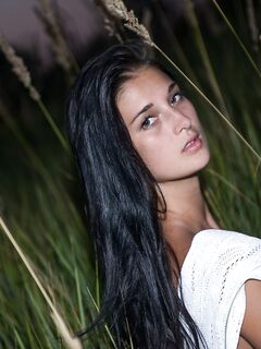 Beautiful Brunette Teen Katya AC Allows The Warm Sun Pet Her Nice Naked Body