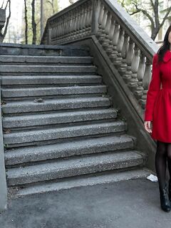 Kinky Brunette Doll Lilian A Is Stretching Legs Widely And Exposing Nude Cunt At The Piano