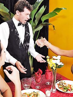 Angry Waiter Fucks The Shit Out Of Big Breasted Raven Haired Milf Mariah Milano