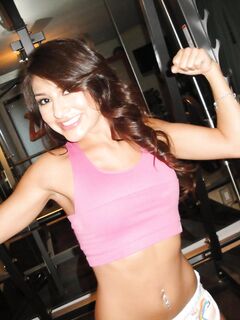 Tight Sporty Latina Aj Estrada With Fine Tiny Ass And Shaved Pussy Gets Banged At The Gym