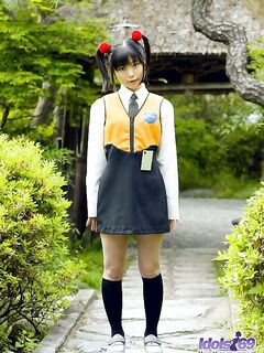Asian College Girl Kuramoto Anna Is Flashing The Nude Up Skirt And Downblouse Outdoor
