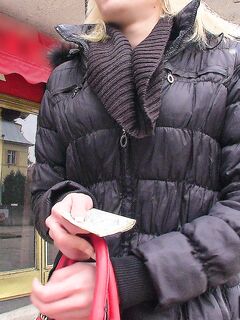 Blonde Laura Mofos Has Her Red Lace Panties Stripped And Pussy Fucked In Public For Money