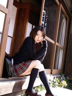 Asian College Girl Misa Shinozaki Slides Hand And Vibrator Inside The Tiny Panty