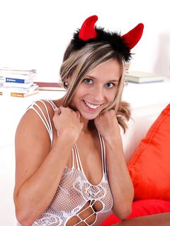 Naughty Young Girl Tracy Smile Shows Off Her Body And Toys Herself Real Hard