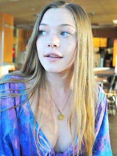 Naughty Blonde Aurielle Summers Plays With A Hula Hool And Gradually Strips photos (Aurielee Summers)