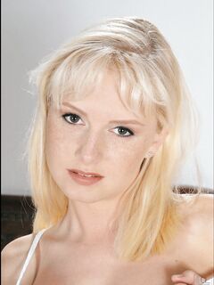 Sunny Blonde Miss Potter Slipping Her White Lingerie Off And Posing Mother-naked On Camera. photos (Andrea Potter)