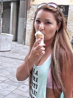 Sweet Bimbo Lana S Has Eaten The Ice Cream And Got Pounded Into The Anal Hole