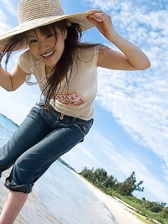 Outdoor Posing Is What Delicious Babes Like Misako Idols Do Best. She Is Asian And Horny...