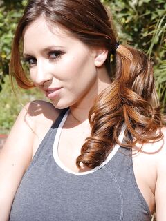 Busty Shay Laren With Perfect Ass Gets Naked Outdoors After Riding A Bicycle