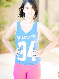 Sporty Cutie Inez YLP Sports A Massive Pair Of Bazongas And She Is Showing Them To Us Here