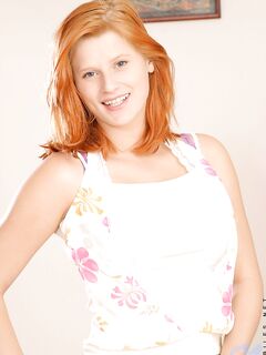 Bestial Redhead Barb Nubiles Licks A Long Glass Dildo Then Packs It Into Her Snatch. photos (Johanson Rosses)