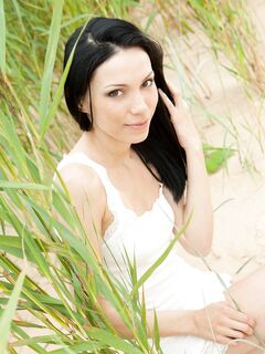 Sexy Dark Haired Girl Lily Nubiles Has Found A Quiet Place To Show Her Shaved Cleft Outdoor photos (Lily Cute)