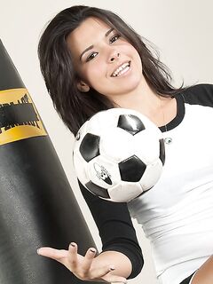 Danica Dillan Loves Playing Soccer And Masturbates With Various Sex Toys