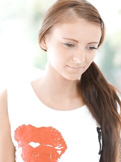 Sweet Asya Kitty Has The Long Dildo That She Is Trying To Slide Into Moist Vagina