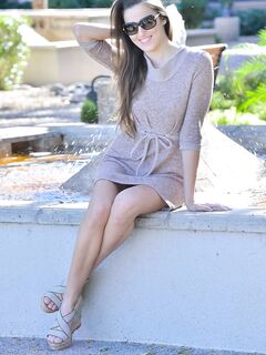 Naughty Doll Coco Rose Bares Off Bottom And Tits And Also Masturbates Outdoor