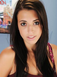Lovely Softcore Brunette Teen Angel Jessica Sinn Wants To Show Off Her Nice Body.