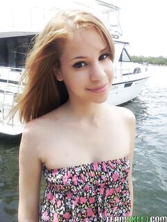 Tiny Teen Latina Mae Olsen Worlks Her Oral Sex Skills On A Monster Dong