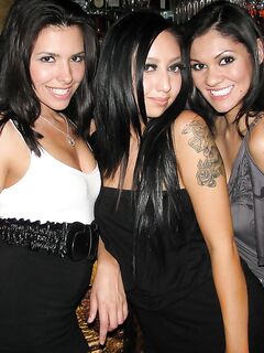 Party Chick Ella Milano And Her Friends Bare Their Assets And Take A Cock By Turns