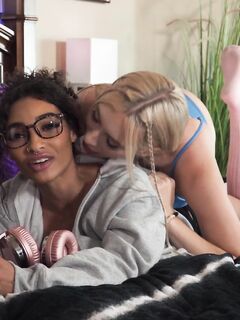 Erotic Medusa And Kay Lovely Pleasuring Each Other In Bed