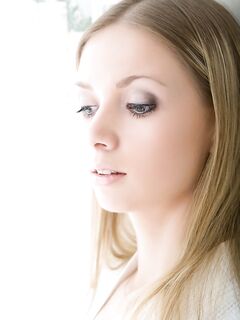 The Blonde Babe Augusta Crystal Possesses Wonderful Tits And Shaved Slit To Show To You