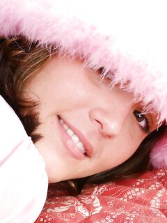 Hot Posing And Pussy Spreading Scene With Cute Teen Bailey Nubiles In Pink Outfit And Hat