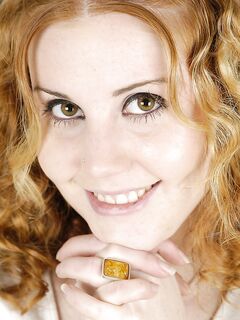 Curly Playful Chick Cherry Poppens Gets Completely Naked To Show Her Hairy Snatch